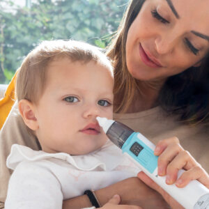 Aspirador Nasal Elétrico Recarregável para Bebés – 6 Níveis e Acessórios