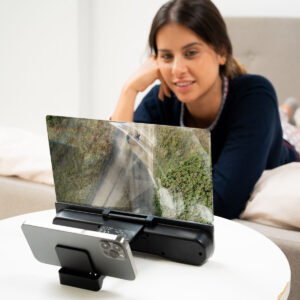 Ampliador de Ecrã 12'' para Telemóvel com Altifalante Bluetooth