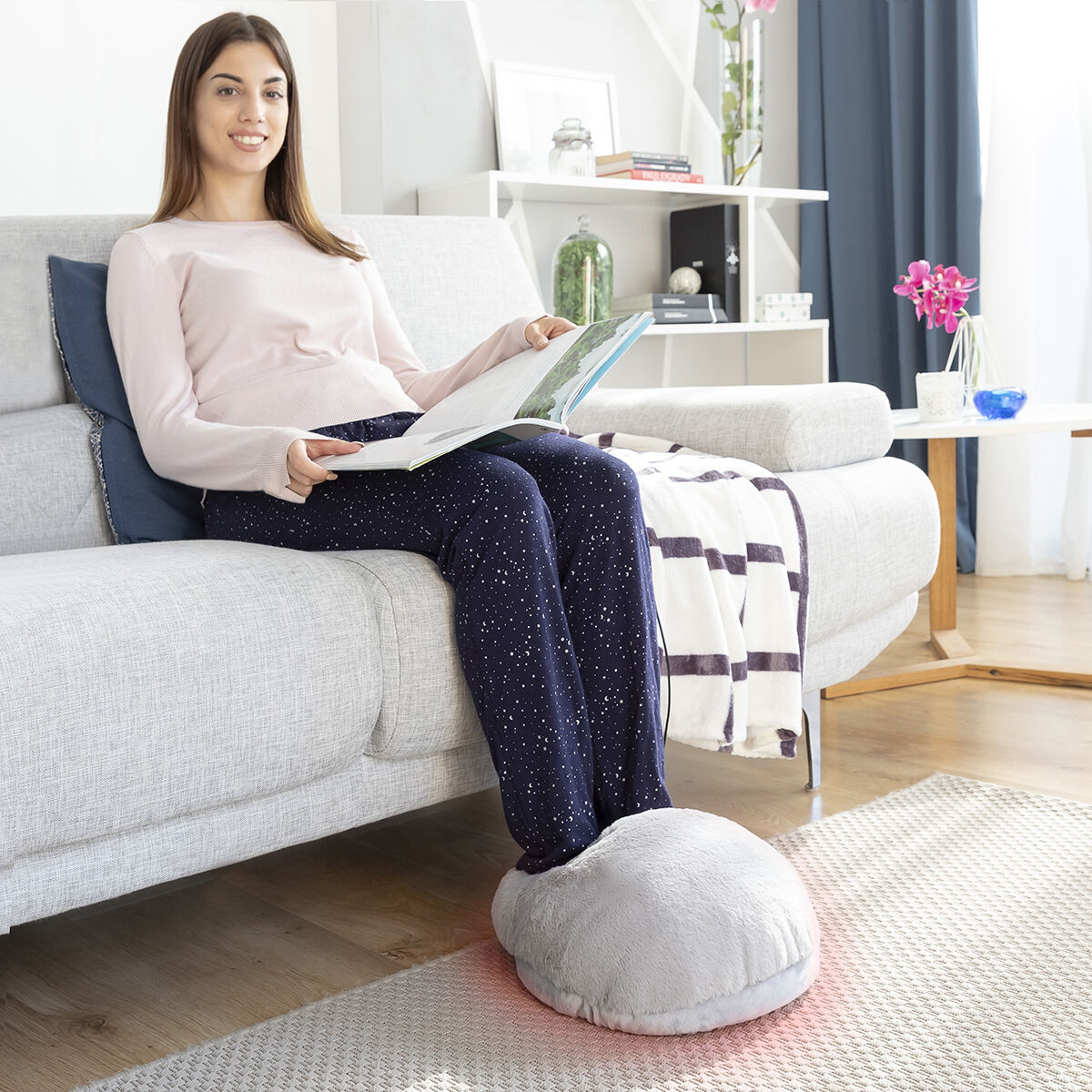 Aquecedor de Pés Elétrico 2 em 1 USB