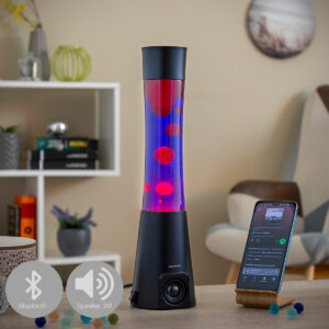 Candeeiro de Lava Retro com Altifalante Bluetooth