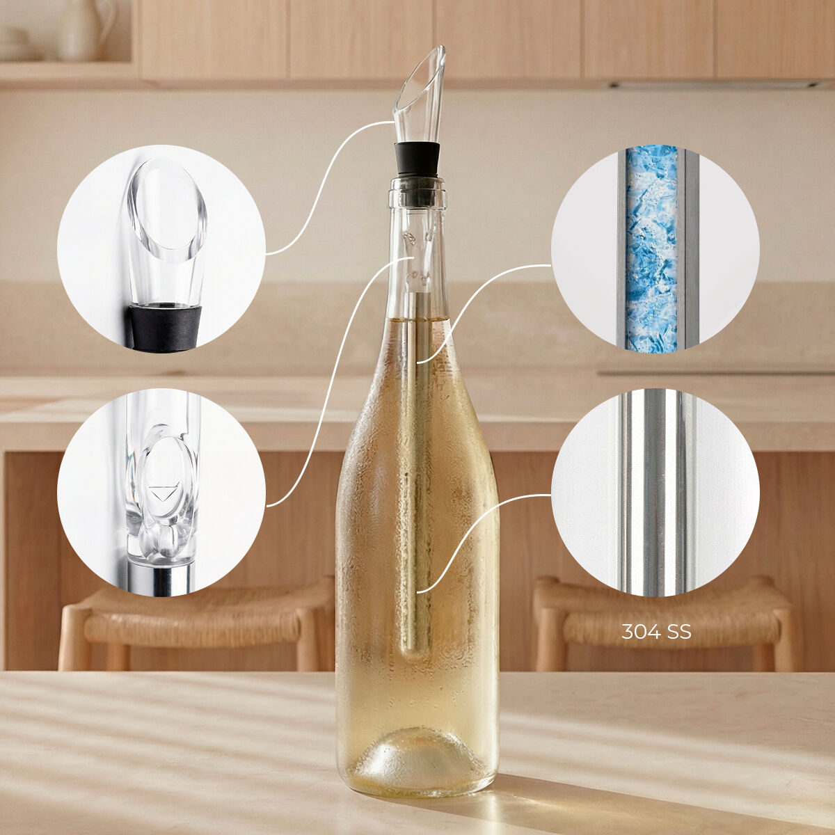 Conjunto de Acessórios para Vinho 7 Peças - Image 3