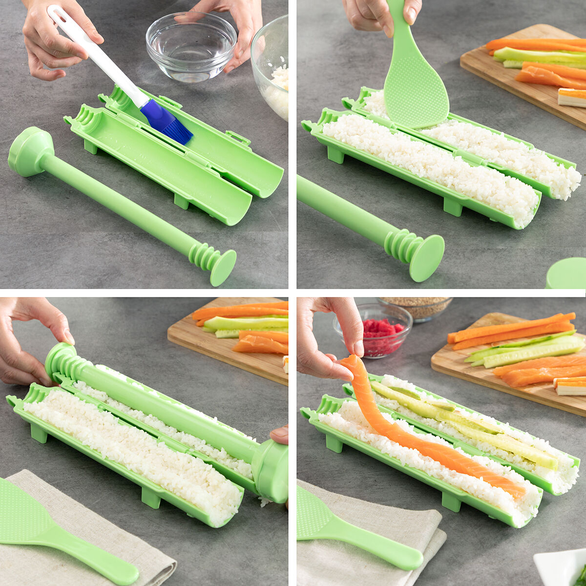 Conjunto para Fazer Sushi 3 Peças com Receitas - Image 3
