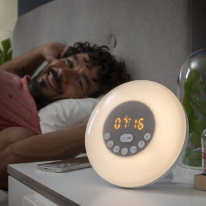Despertador Amanhecer Recarregável com Rádio e Bluetooth