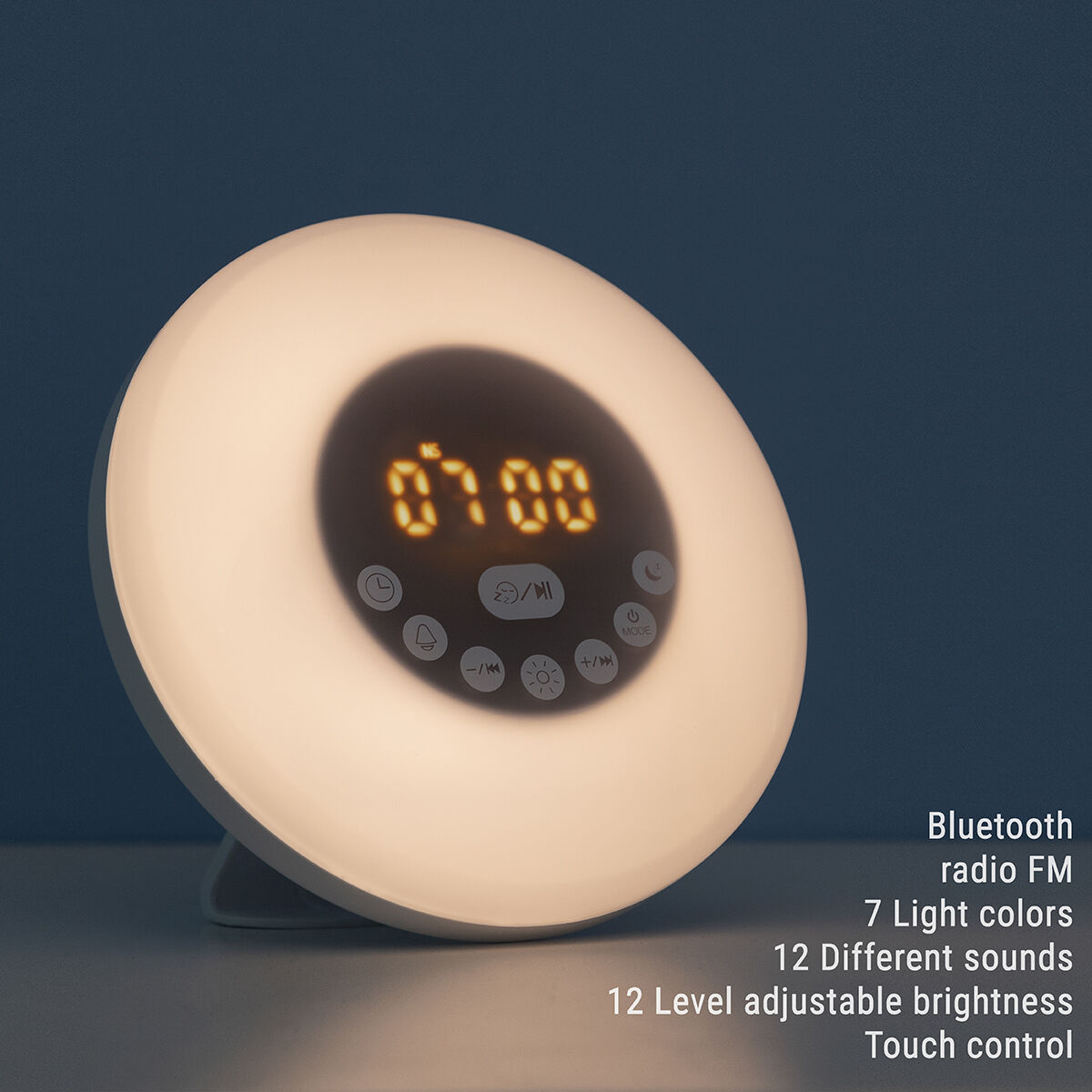 Despertador Amanhecer Recarregável com Rádio e Bluetooth - Image 3