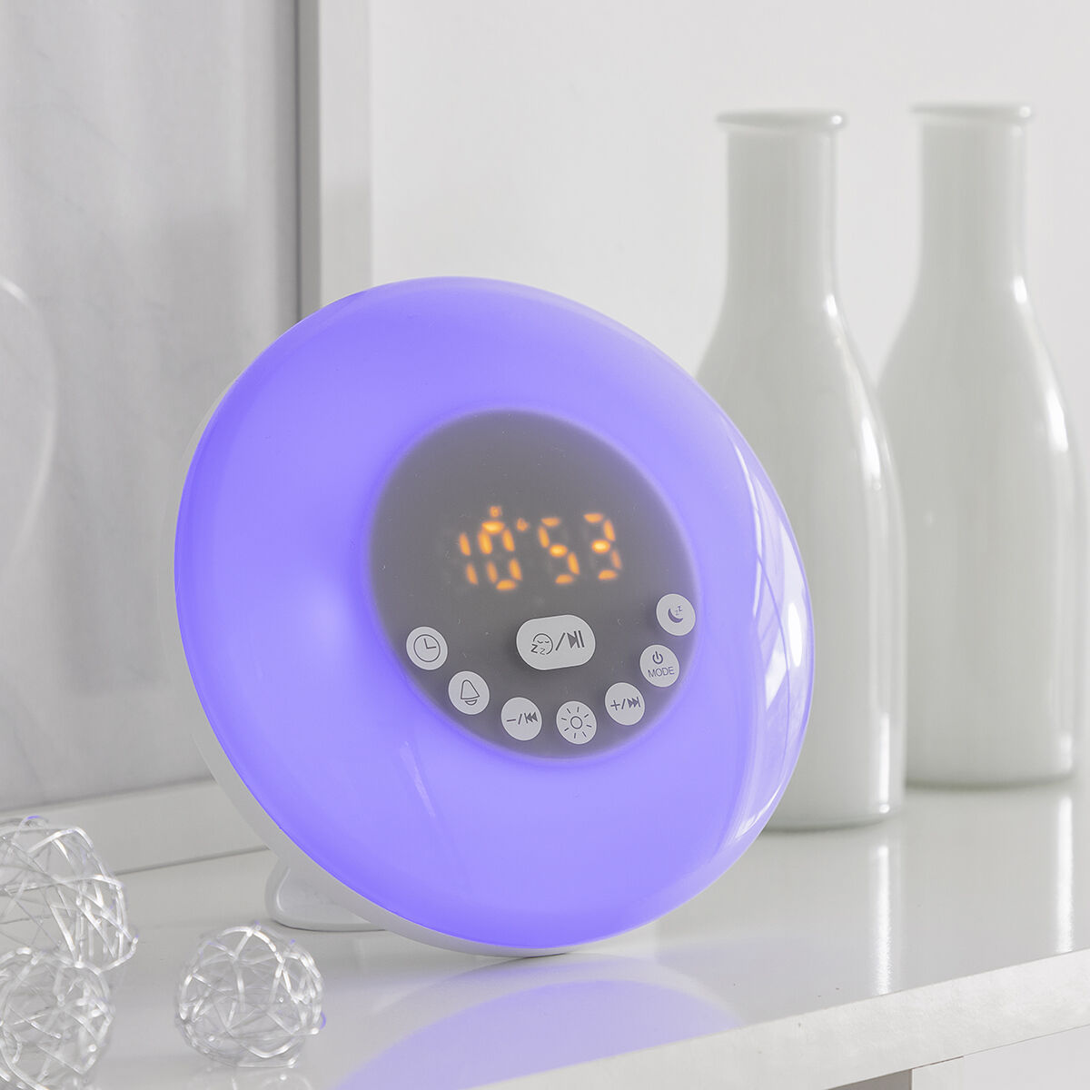 Despertador Amanhecer Recarregável com Rádio e Bluetooth - Image 5