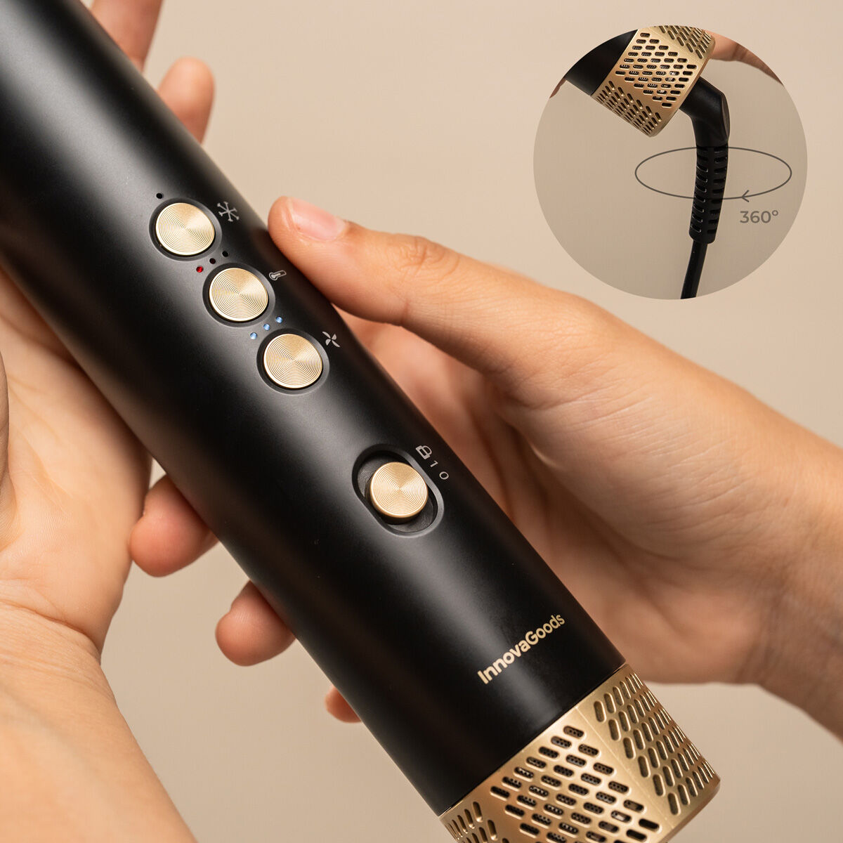 Escova Secadora e Modeladora Iónica Coanda 1500W 7 Acessórios - Image 8