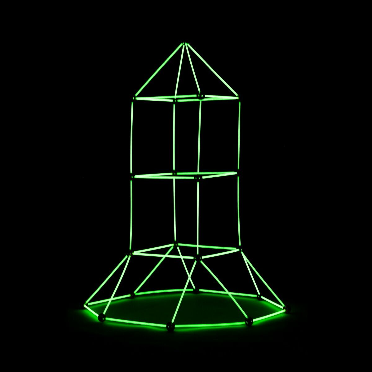 Kit de Construção de Fortalezas Fluorescentes 85 Peças - Image 3