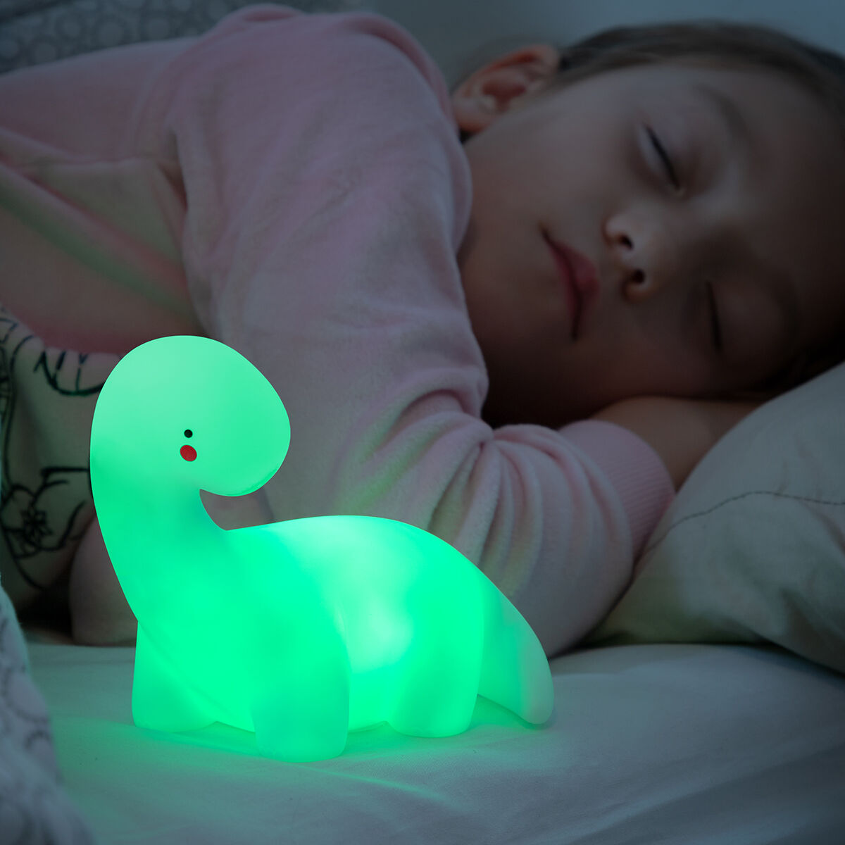 Candeeiro Infantil de Dinossauro LED Multicolor