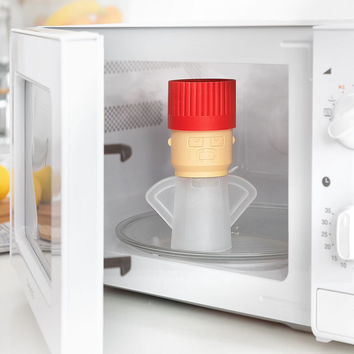 Limpador de Micro-Ondas a Vapor com Design Chef
