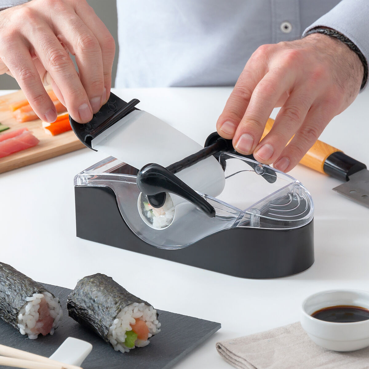 Máquina Manual para Fazer Sushi em Casa