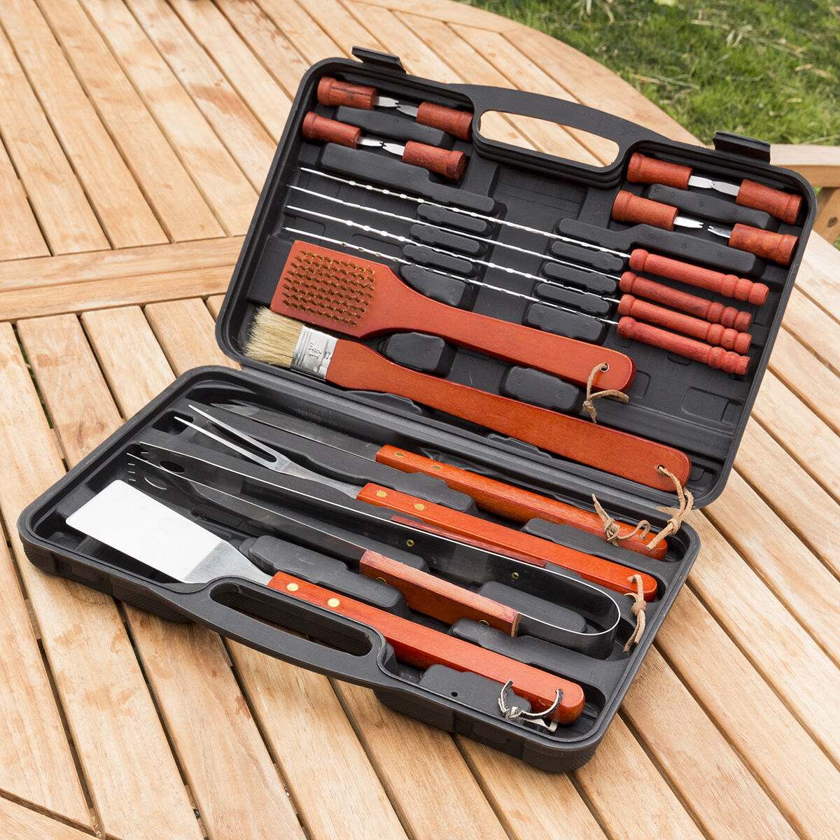 Maleta de Churrasco com 18 Utensílios para Grelhador - Image 3