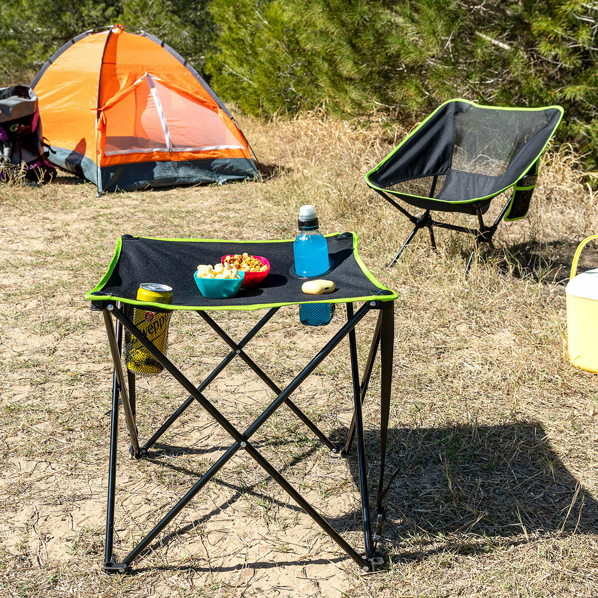 Mesa de Campismo Dobrável com Porta-Copos e Bolsa - Image 7