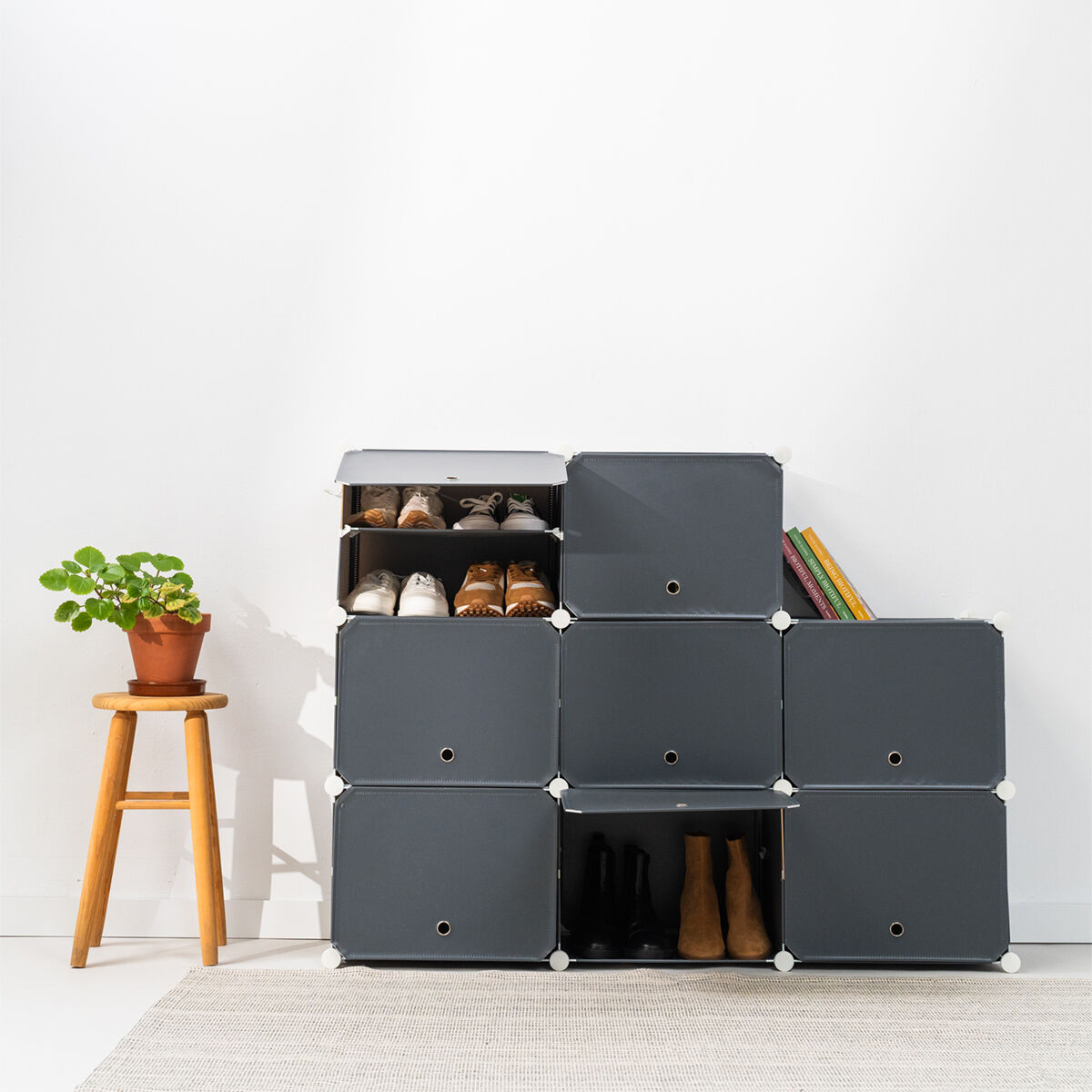 Sapateira Modular Portátil Cinzento - Image 2