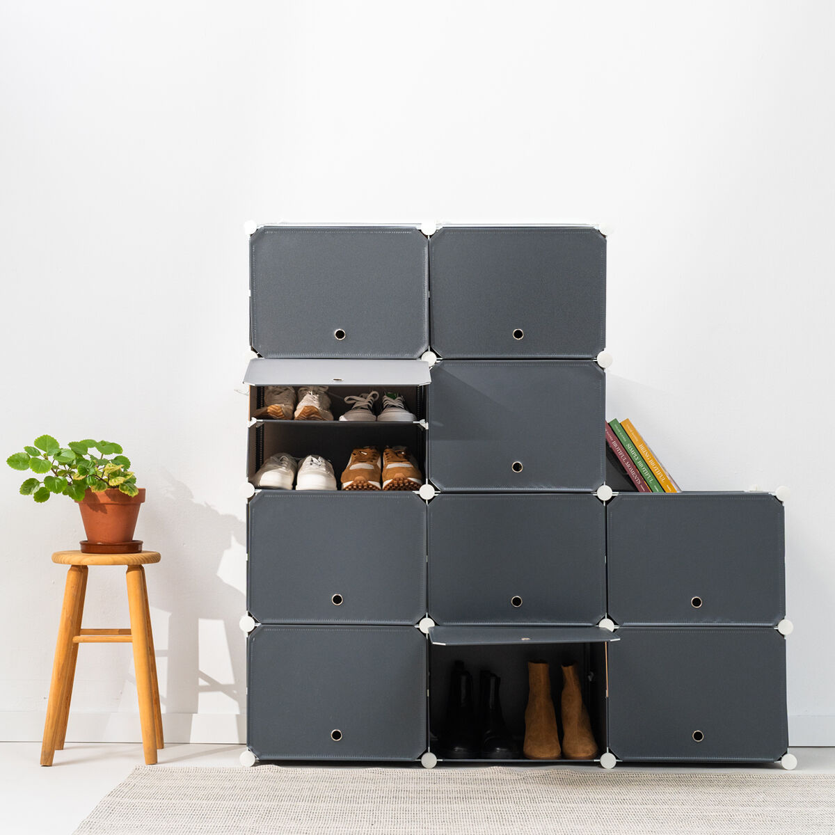 Sapateira Modular Portátil Cinzento - Image 3