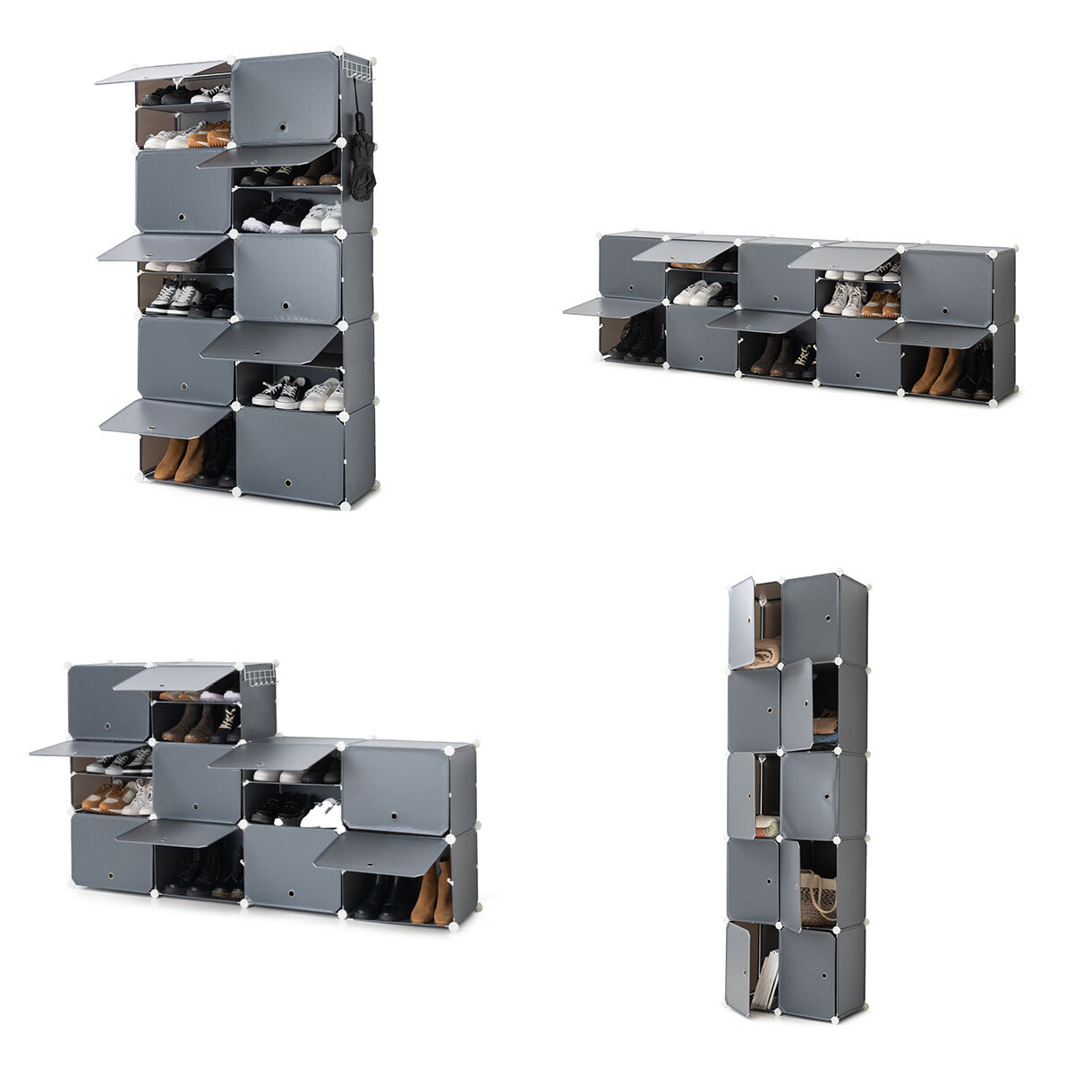 Sapateira Modular Portátil Cinzento - Image 13