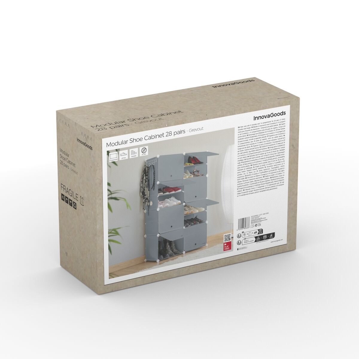 Sapateira Modular Portátil Cinzento - Image 17
