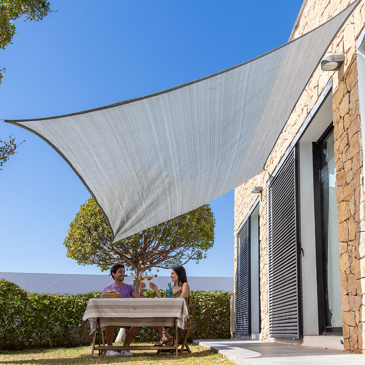 Toldo de Sombreamento Retangular 3 x 4 m com Proteção UV