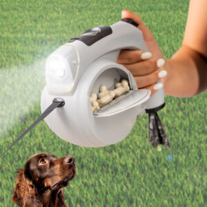 Trela Retrátil para Cães 6 em 1 com Luz LED
