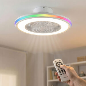 Ventoinha de Teto com Luz LED RGB