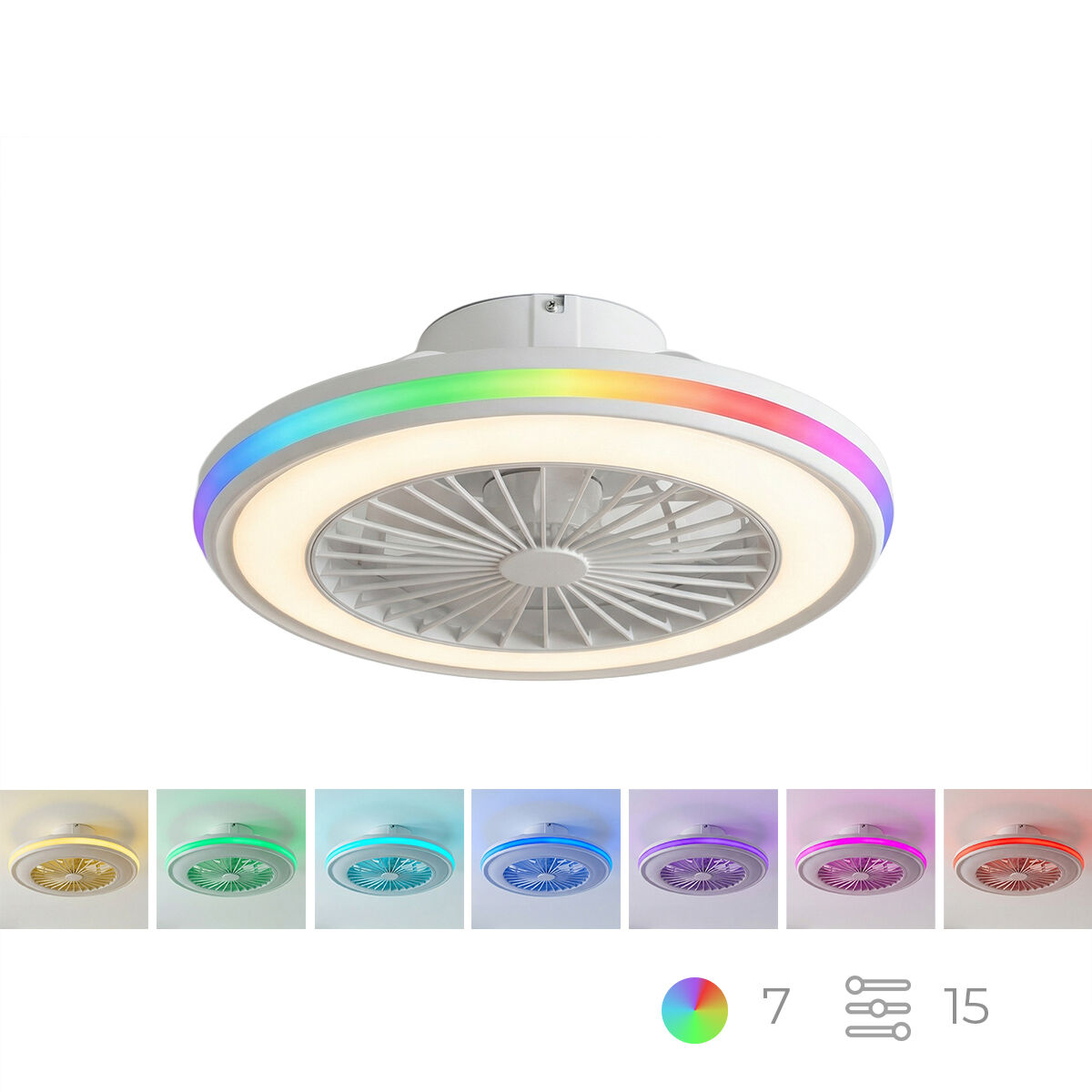 Ventoinha de Teto com Luz LED RGB - Image 8