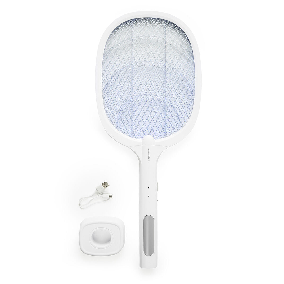 Raquete Mata-Insetos Recarregável com Luz UV 2 em 1 – Grelha 3000 V - Image 4