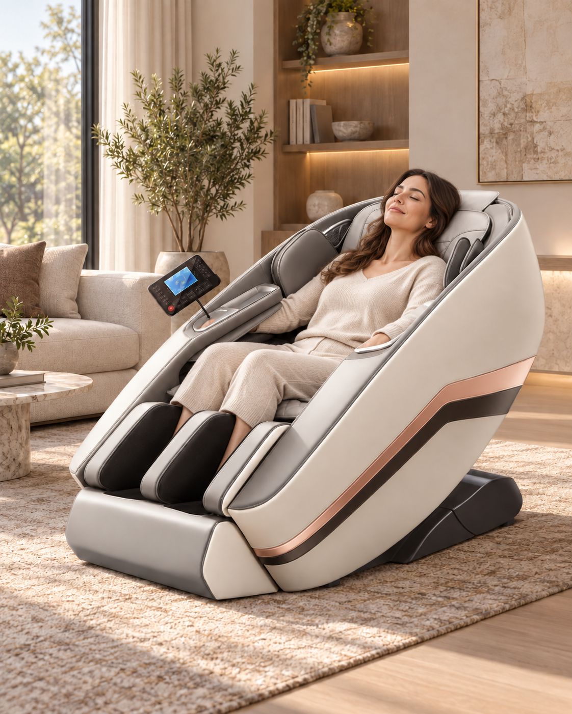 Cadeira de Massagem Terapêutica com Aquecimento e Gravidade Zero