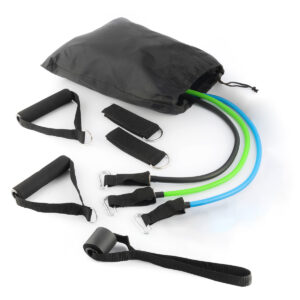 Conjunto de Elásticos de Resistência com Acessórios e Guia de Exercícios White Label 3 Unidades (Recondicionado B)