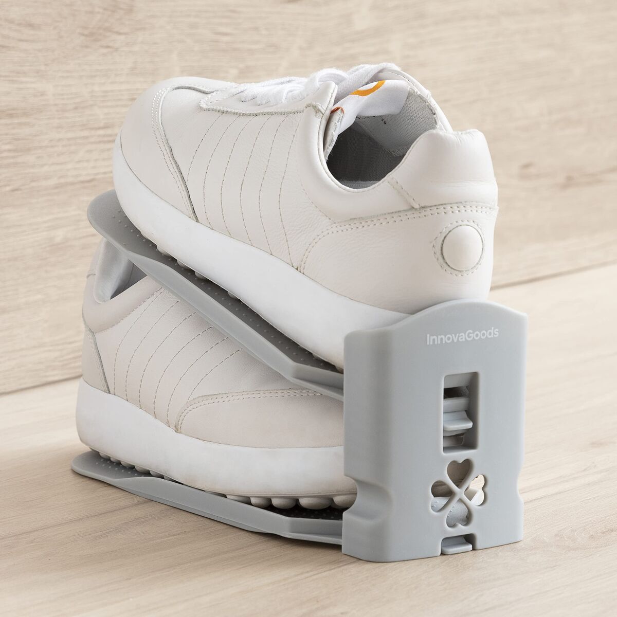 Organizador de Sapatos Regulável InnovaGoods Cinzento Plástico 6 Unidades (Recondicionado A)
