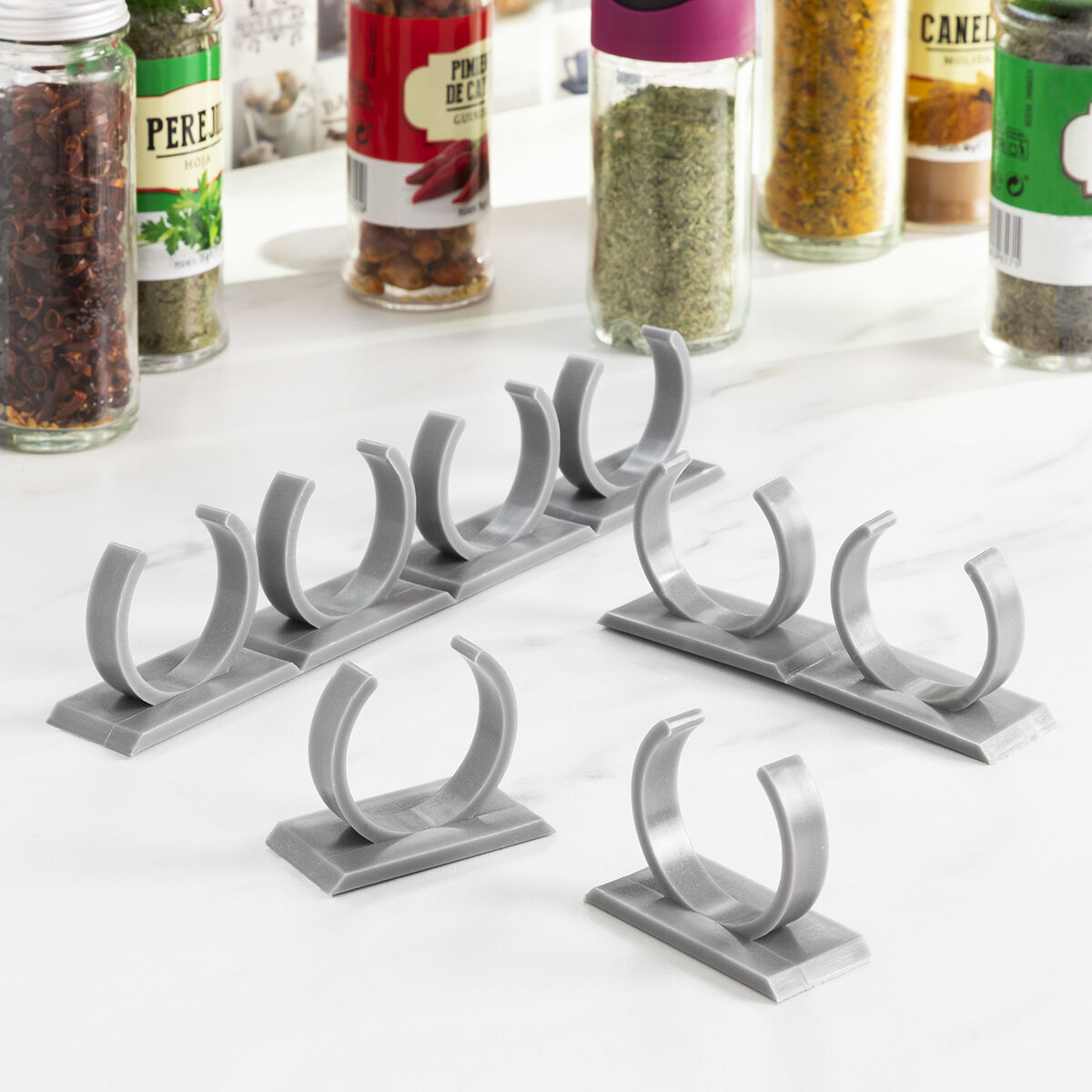 Pack Organizador de Especiarias Adesivo e Divisível InnovaGoods (2 unid.)