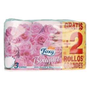 Papel Higiénico Foxy Bouquet 3 camadas 6 Peças