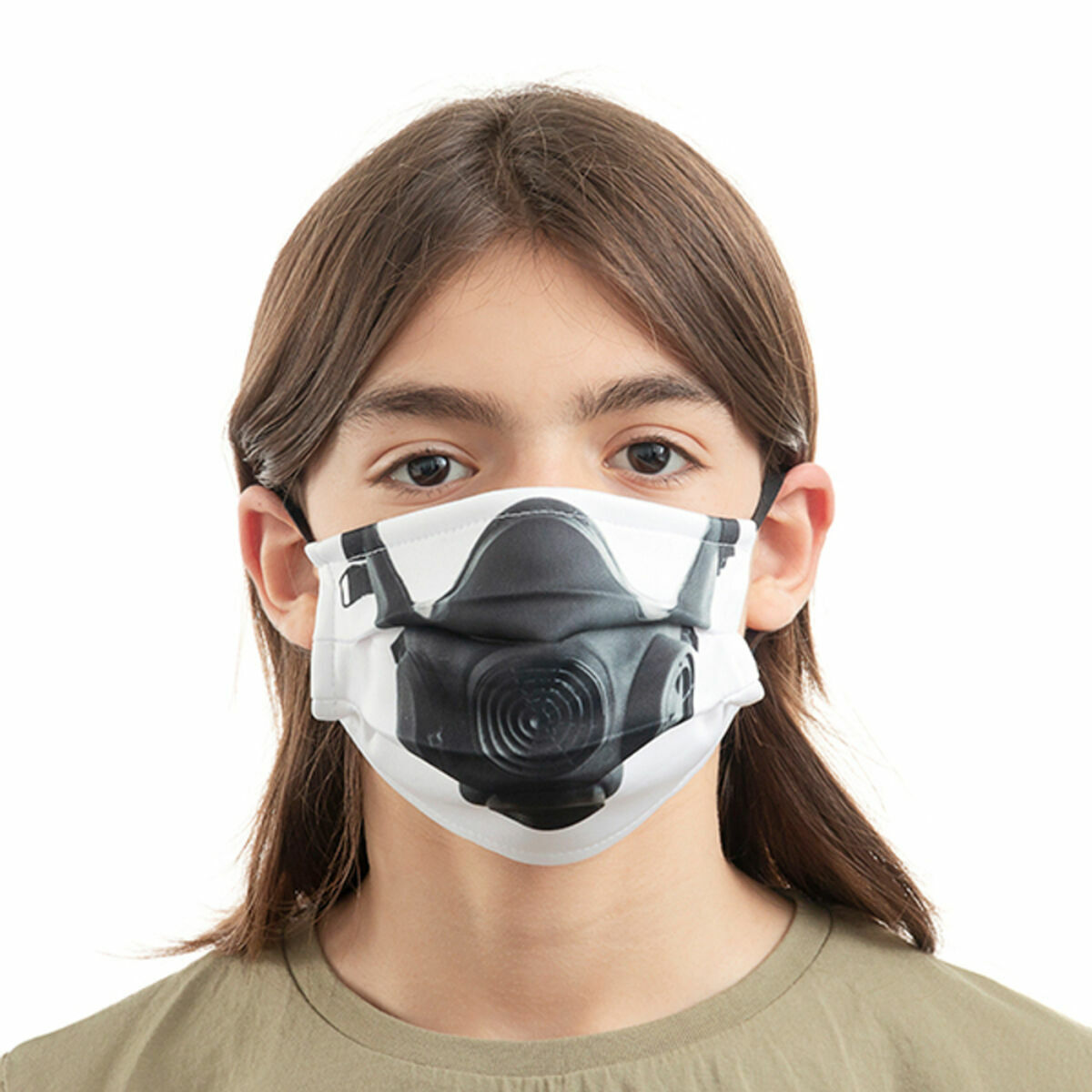 Máscara Higiénica em Tecido Reutilizável Gas Luanvi Tamanho M Pack de 3 uds