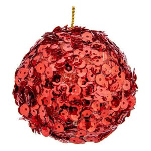 Bolas de Natal Krist+ Vermelho Plástico Ø 10 cm 6 Unidades
