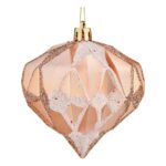 Bolas de Natal Krist+ 00894 Cobre Plástico Diamante Ø 8 cm 6 Unidades
