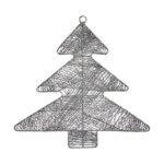 Adorno Natalício Krist+ Prateado Metal Plástico Árvore de Natal 36,7 x 0,2 x 37,5 cm