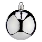 Bolas de Natal Krist+ K1912477-3 Prateado Plástico Ø 6 cm 24 Unidades