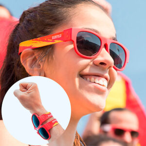 Óculos de sol enroláveis Sunfold Spain Red