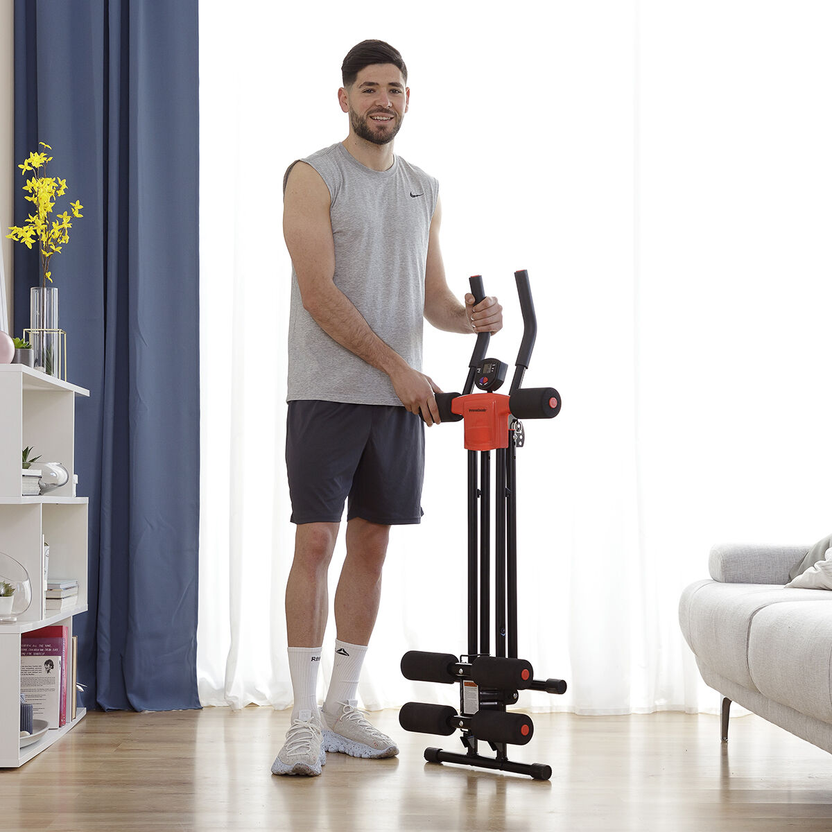 Máquina de Abdominais Rebatível com Guia de Exercícios Plawer InnovaGoods