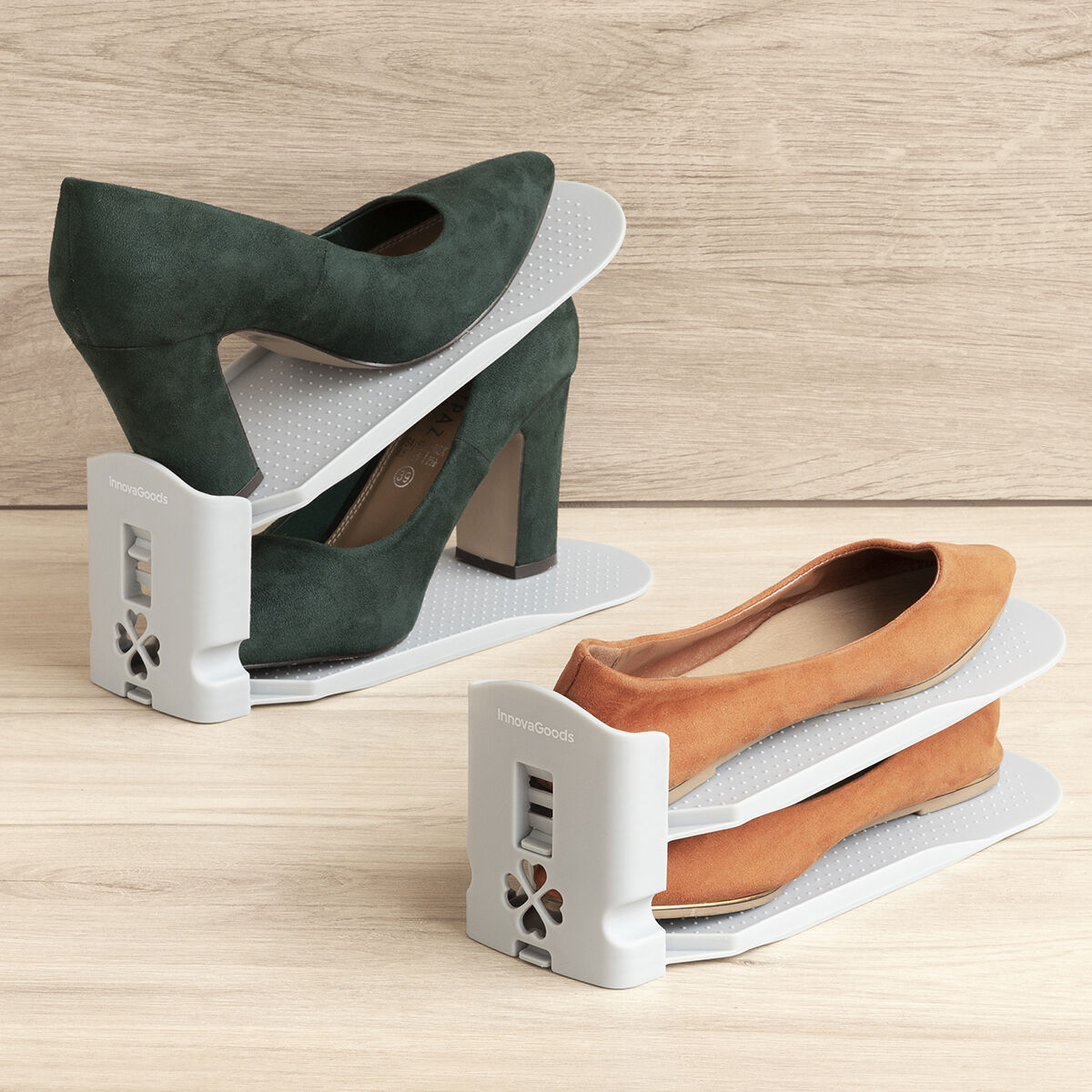 Organizador de Sapatos Regulável Sholzzer InnovaGoods 6 Unidades
