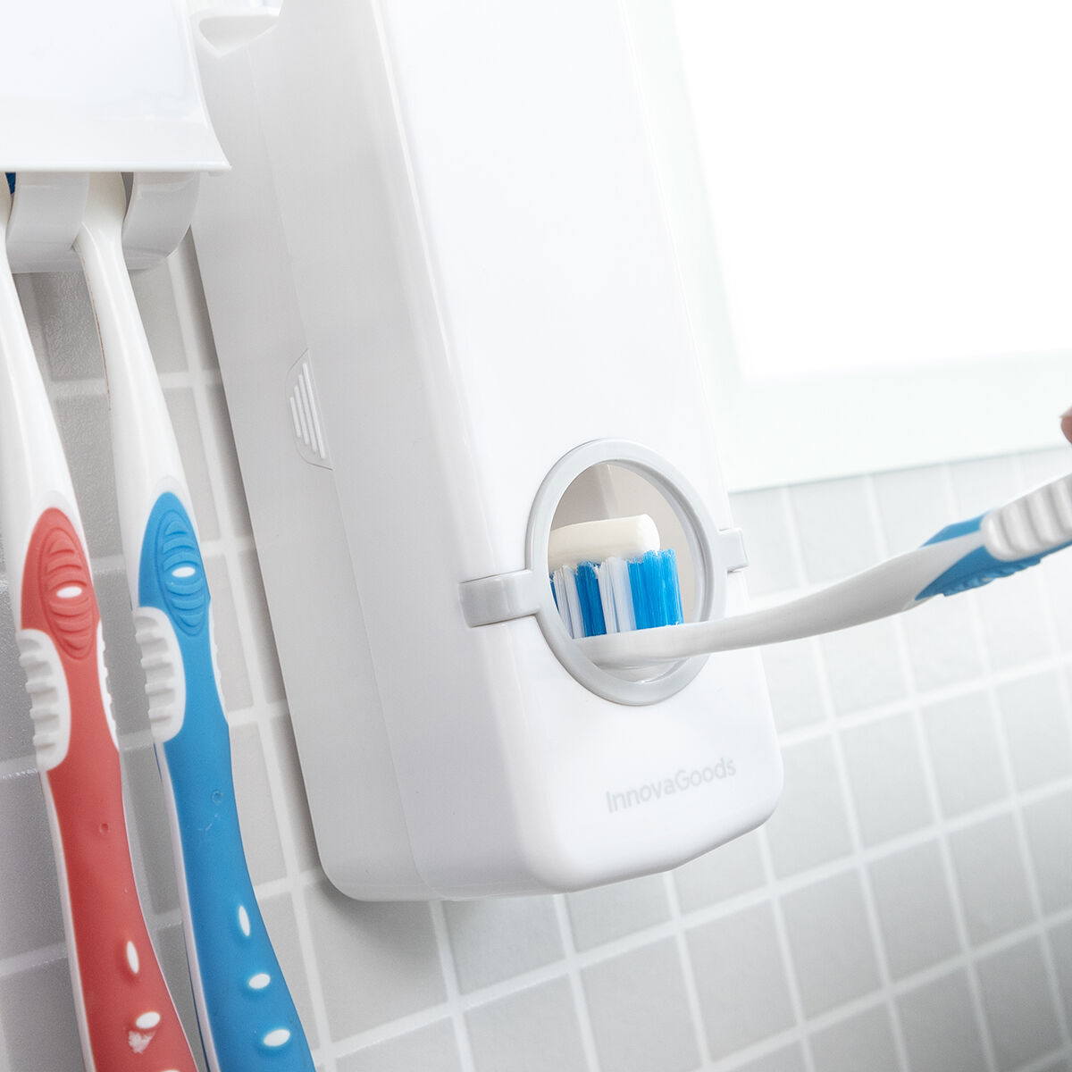 Dispensador de Pasta Dentífrica com Suporte para Escovas Diseeth InnovaGoods