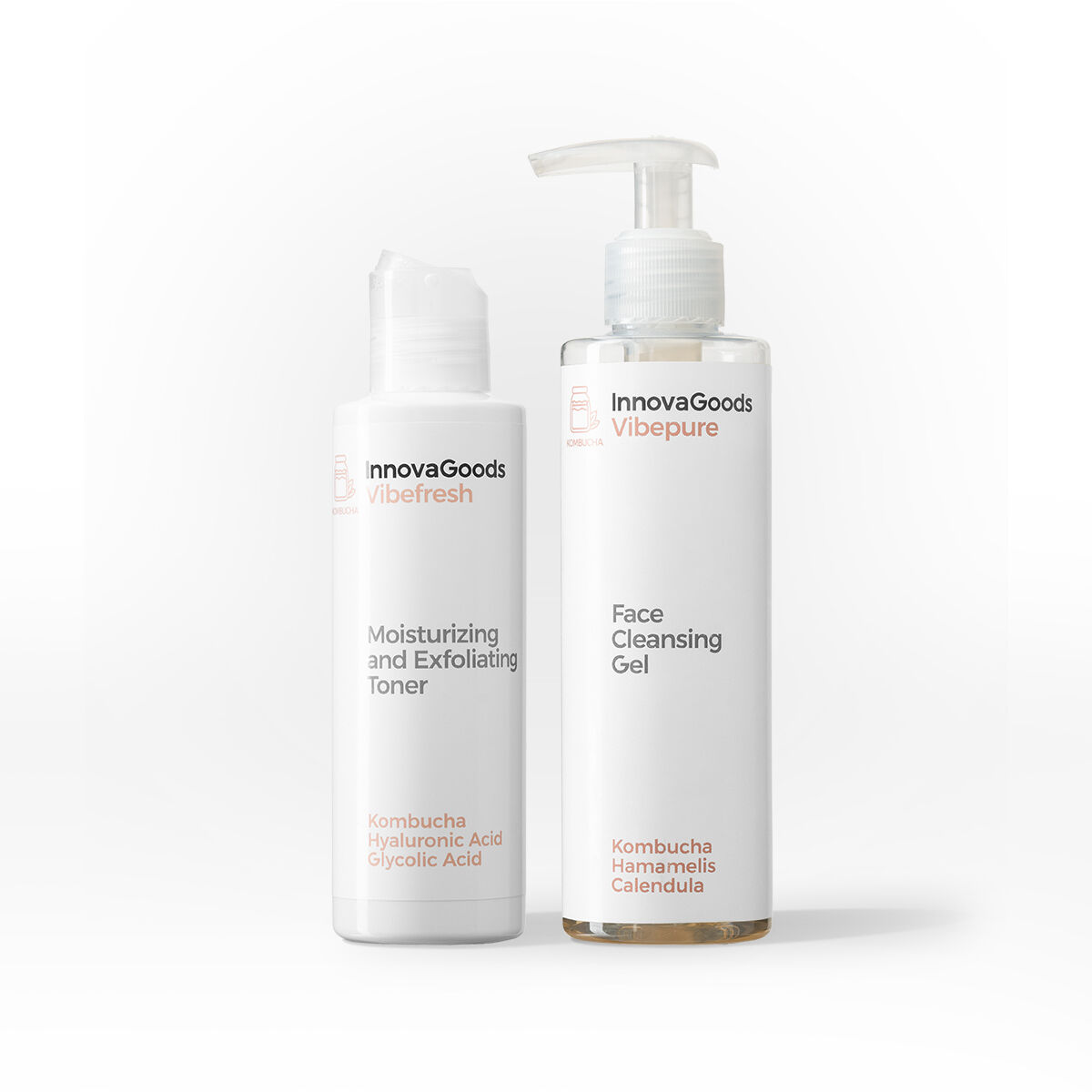 Pack Duplo de Limpeza Facial Kombucha InnovaGoods