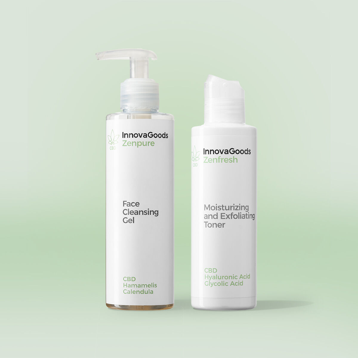 Pack Duplo de Limpeza Facial CBD InnovaGoods