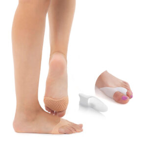 Pack Almofadas Metatarsais de Gel de Silicone e Corretor-protetor de silicone para joanetes InnovaGoods
