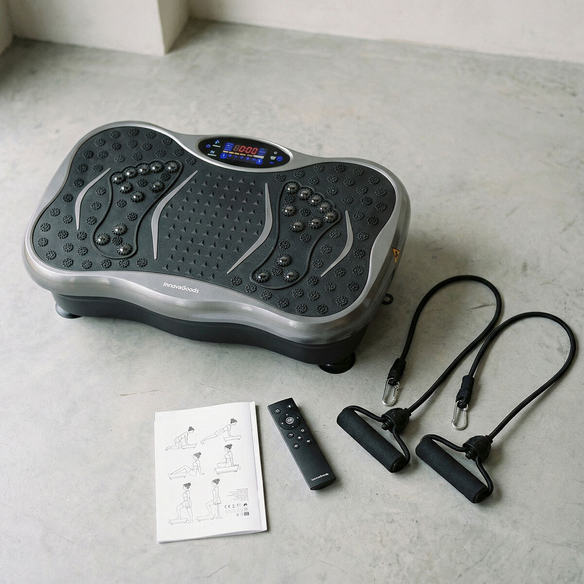 Plataforma Vibratória com Alto-falante, Bandas de Resistência e Controle Remoto Vivflow InnovaGoods