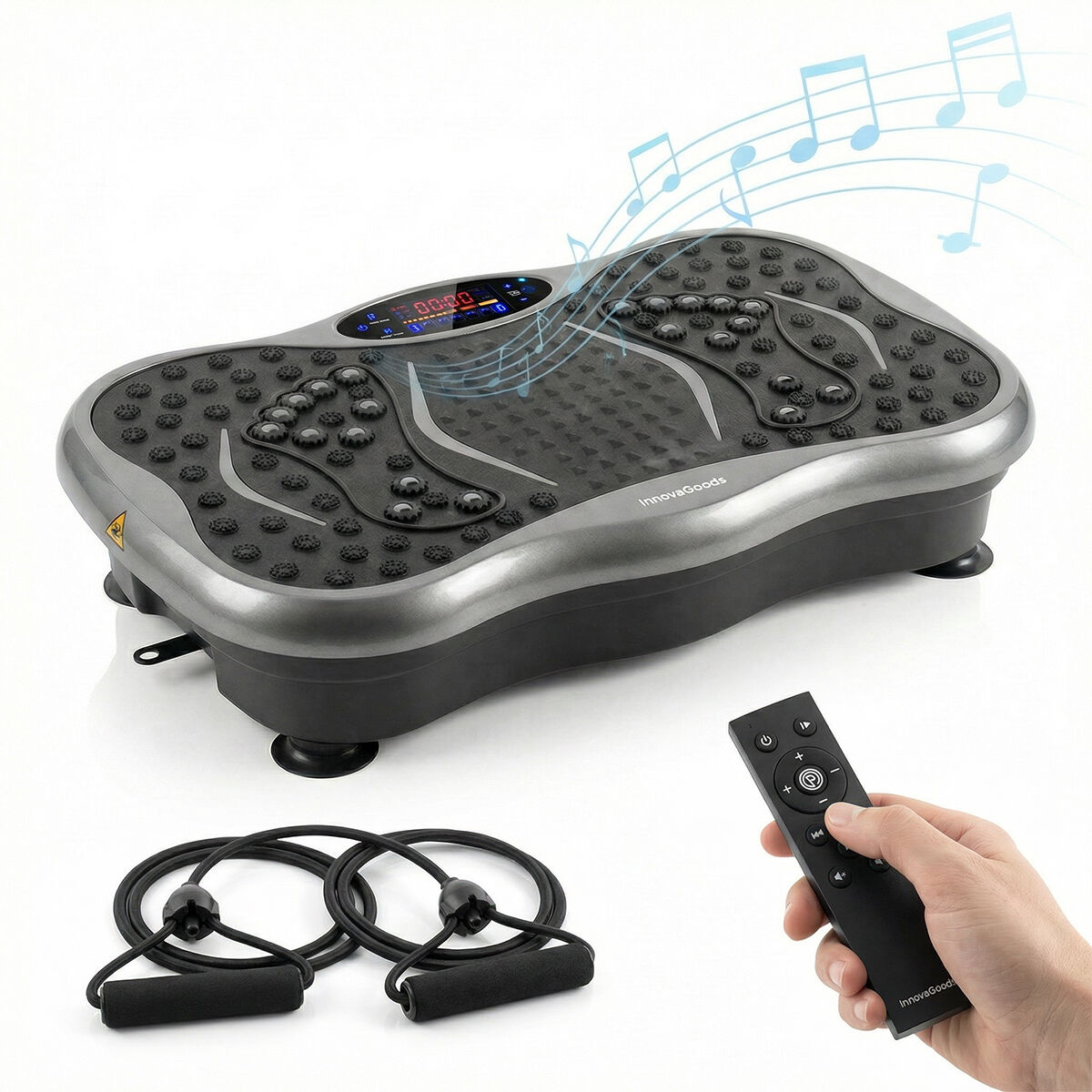 Plataforma Vibratória com Alto-falante, Bandas de Resistência e Controle Remoto Vivflow InnovaGoods