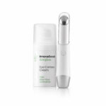 Pack Massageador de Olhos Antienvelhecimento com Fototerapia e Termoterapia e Contorno de Olhos CBD Zenglow InnovaGoods